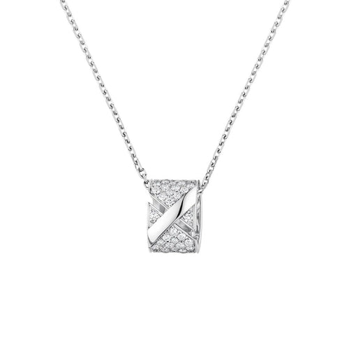 [Amore]LIENS EVIDENCE DIAMOND PAVED NECKLACE