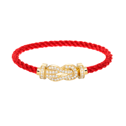 [Amore]CHANCE LARGE 8 FIGURE BUCKLE FULLDIAMOND BRACELET GOLD