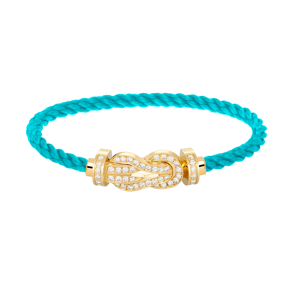 [Amore]CHANCE LARGE 8 FIGURE BUCKLE FULLDIAMOND BRACELET GOLD