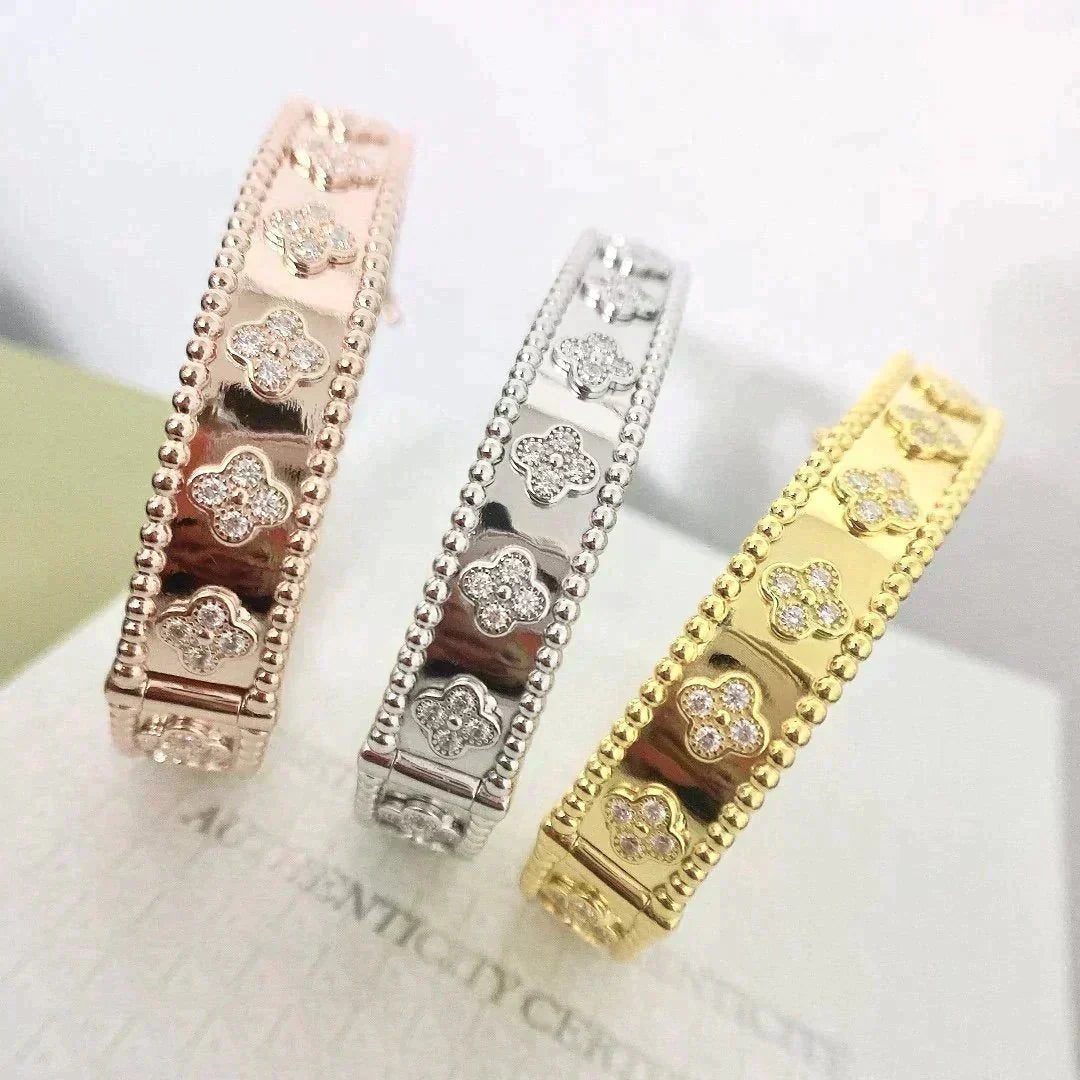 [Amore]CLOVER BRACELET 8MM DIAMONDS