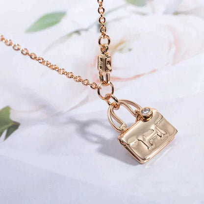 [Amore]AMULETTE PEDANT ROSE GOLD NECKLACE