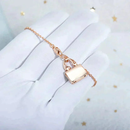 [Amore]AMULETTE PEDANT ROSE GOLD NECKLACE