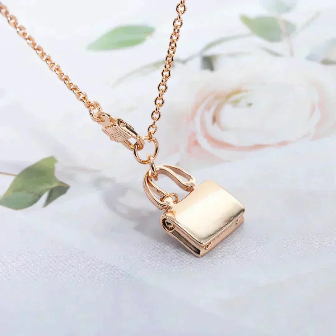 [Amore]AMULETTE PEDANT ROSE GOLD NECKLACE
