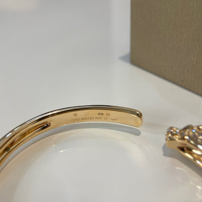 [Amore]PANTHERE GOLD DIAMOND OPEN BRACELET