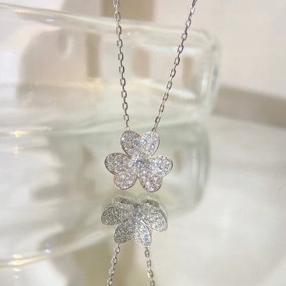 [Amore]FLOWER DIAMOND NECKLACE
