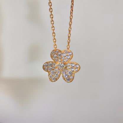 [Amore]FLOWER DIAMOND NECKLACE