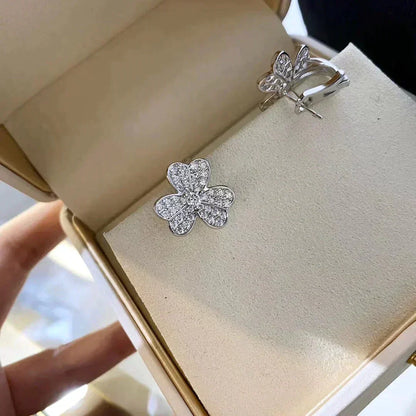 [Amore]CLOVER COMOS DIAMOND EARRINGS SILVER