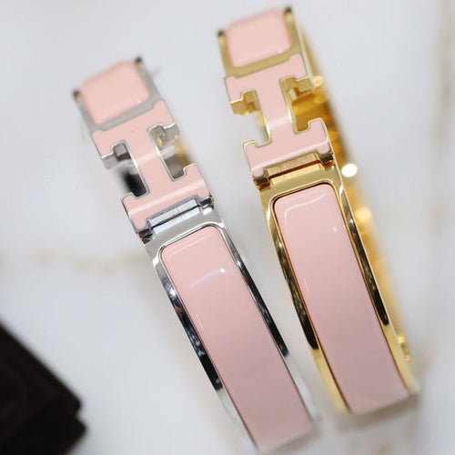 [Amore]H BRACELET 12MM PINK