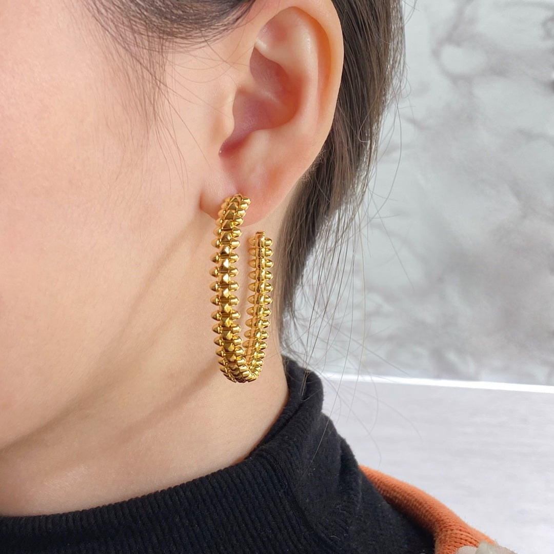 [Amore]CLASH LARGE HOOP EARRINGS