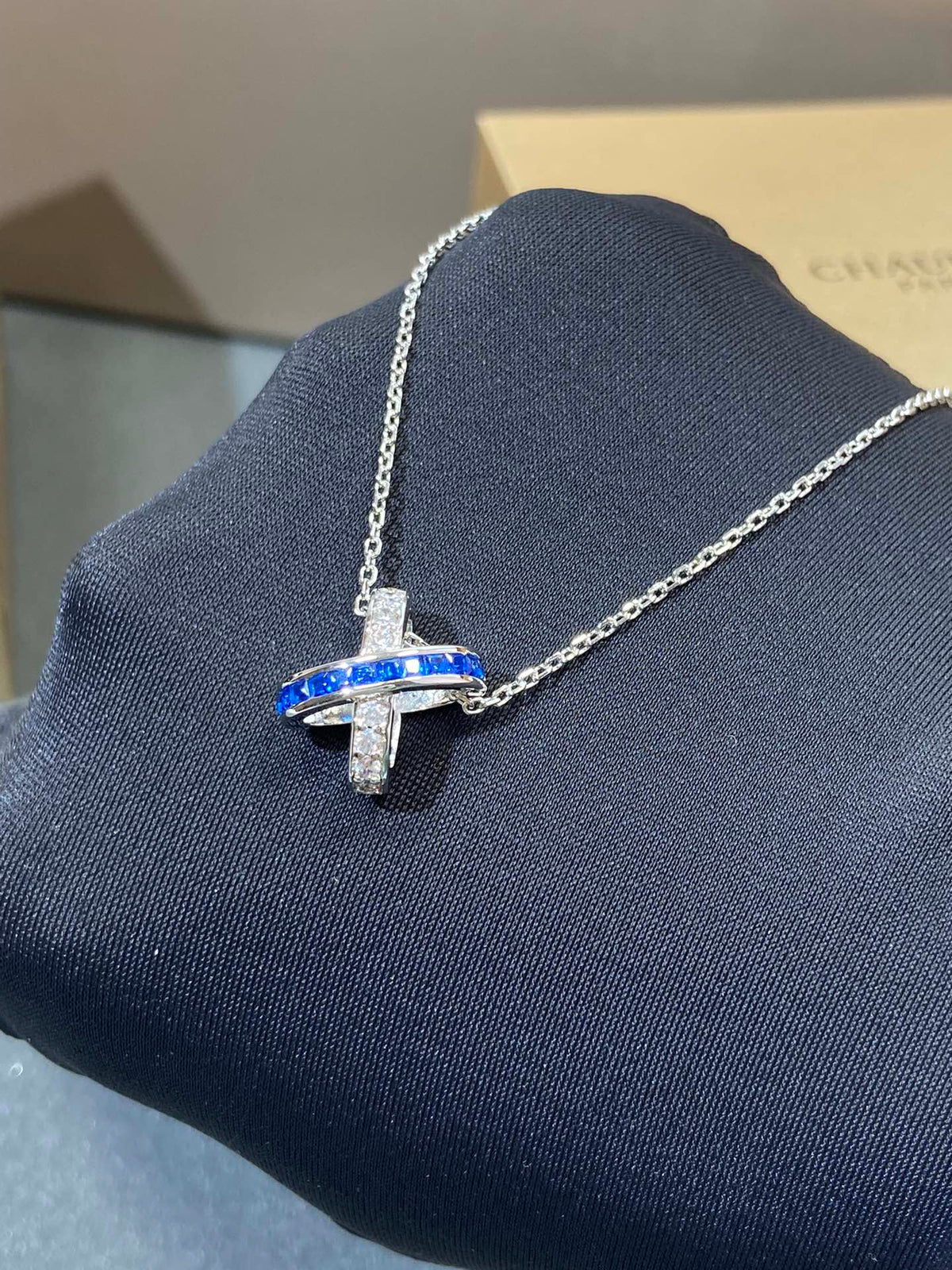 [Amore]LIENS DIAMOND SILVER NECKLACE