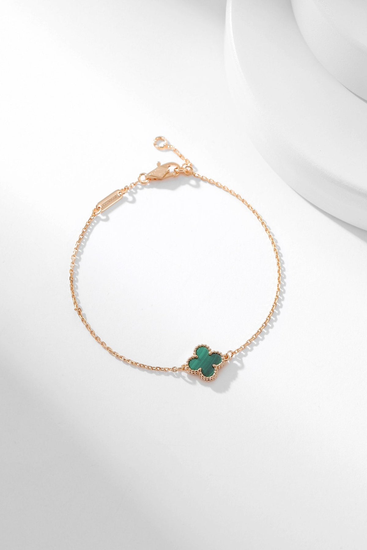 [Amore]CLOVER BRACELET MALACHITE 1 MOTIF