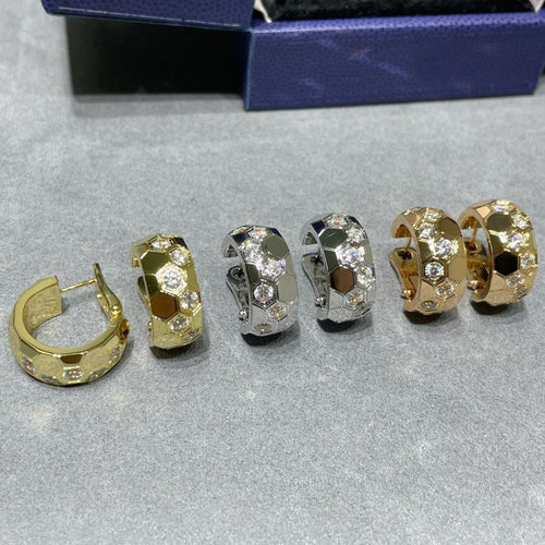 [Amore]BEE LOVE DIAMOND HOOP EARRINGS