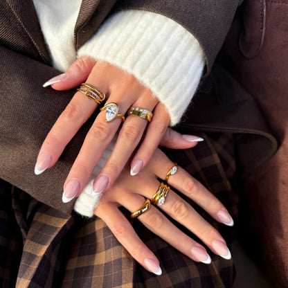 [Amore]Dara Diamond Ring Stack