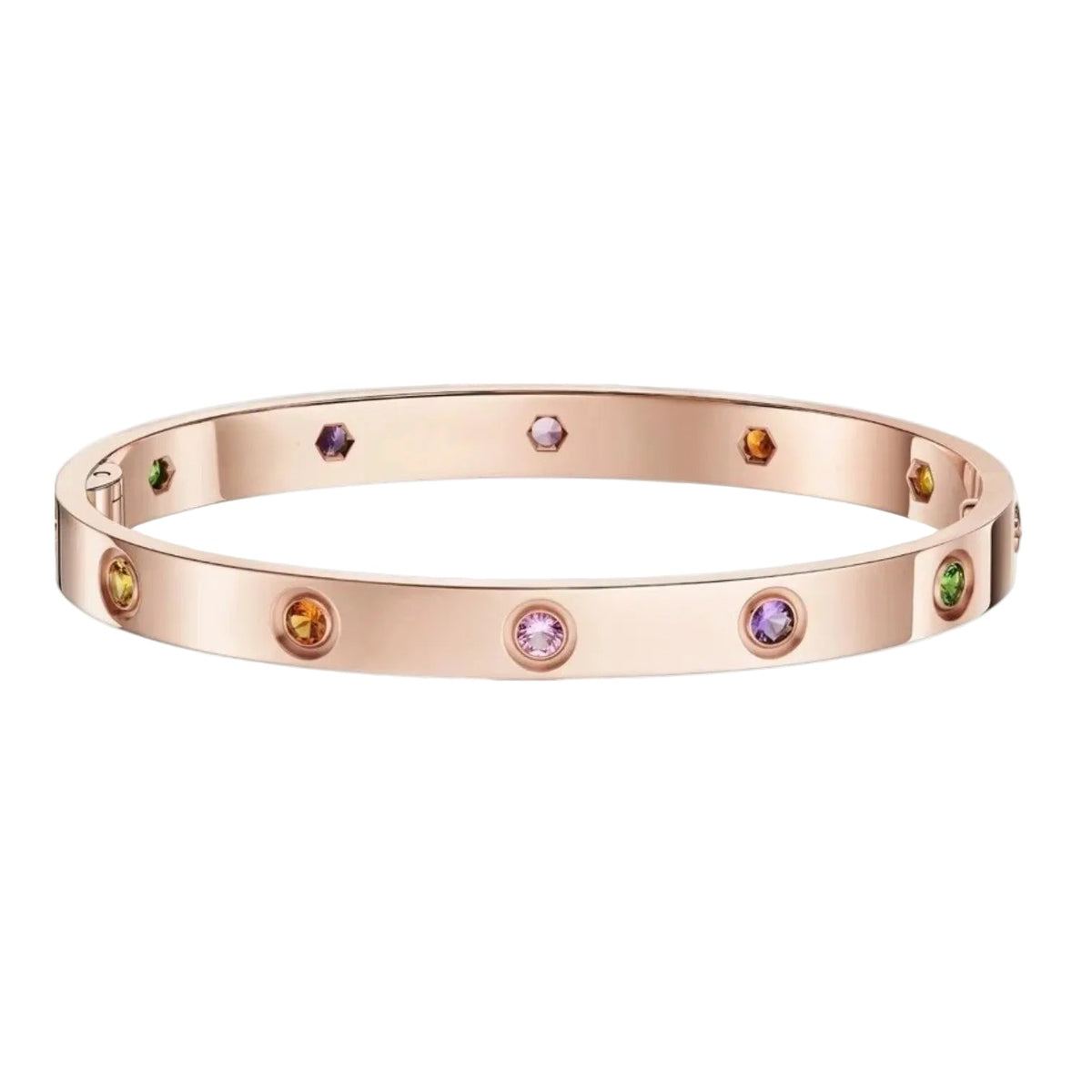 [Amore]Classic 6.1mm Love Bracelet 10-Diamond Multicolor