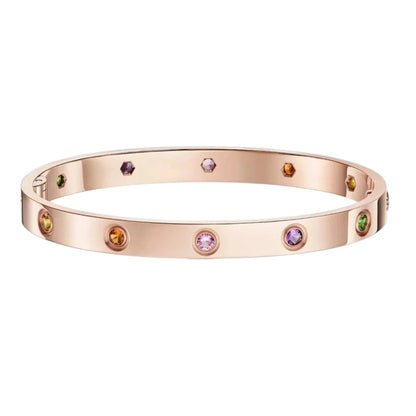[Amore]Classic 6.1mm Love Bracelet 10-Diamond Multicolor