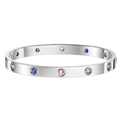 [Amore]Classic 6.1mm Love Bracelet 10-Diamond Multicolor