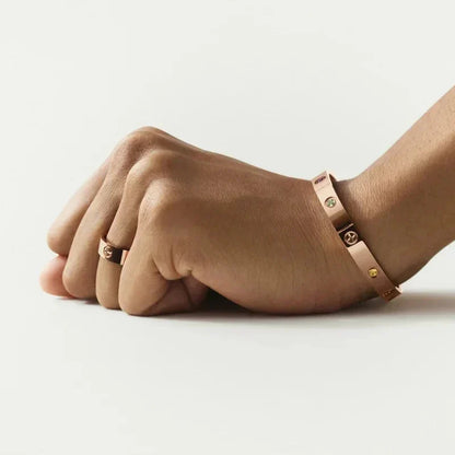 [Amore]Classic 6.1mm Love Bracelet 10-Diamond Multicolor