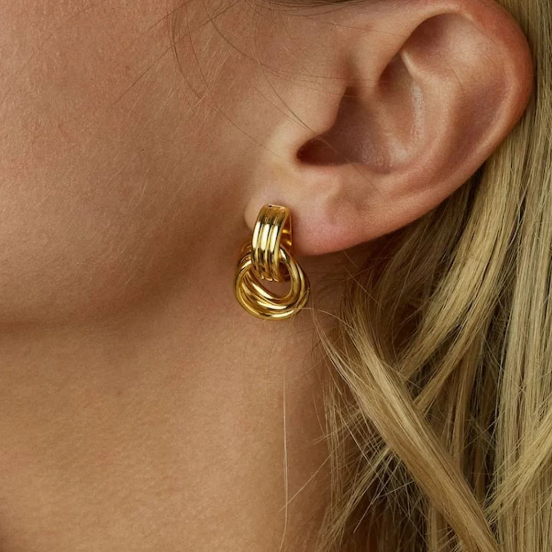 [Amore]Luna Layered Hoop Earrings
