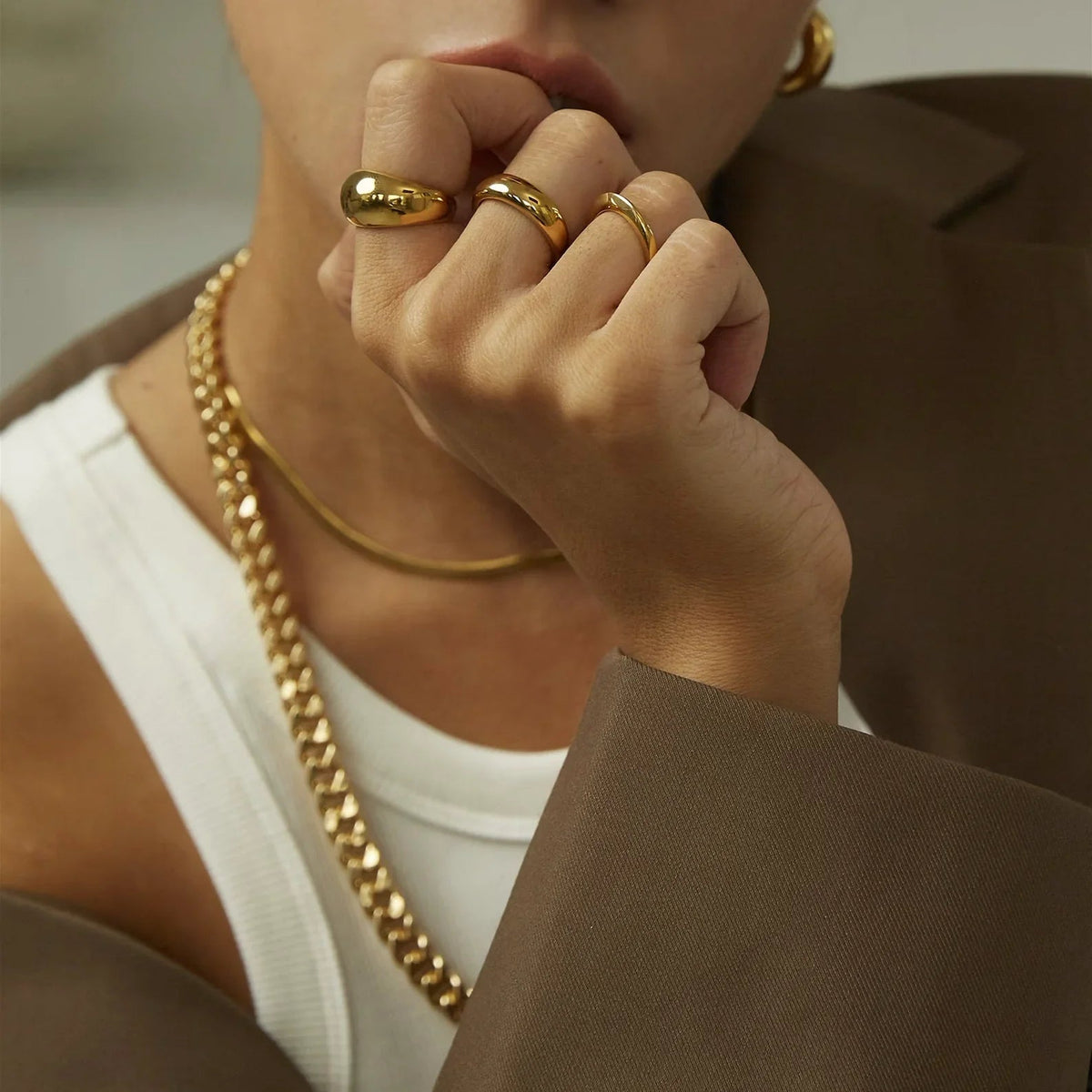 [Amore]Elise Gold Ring