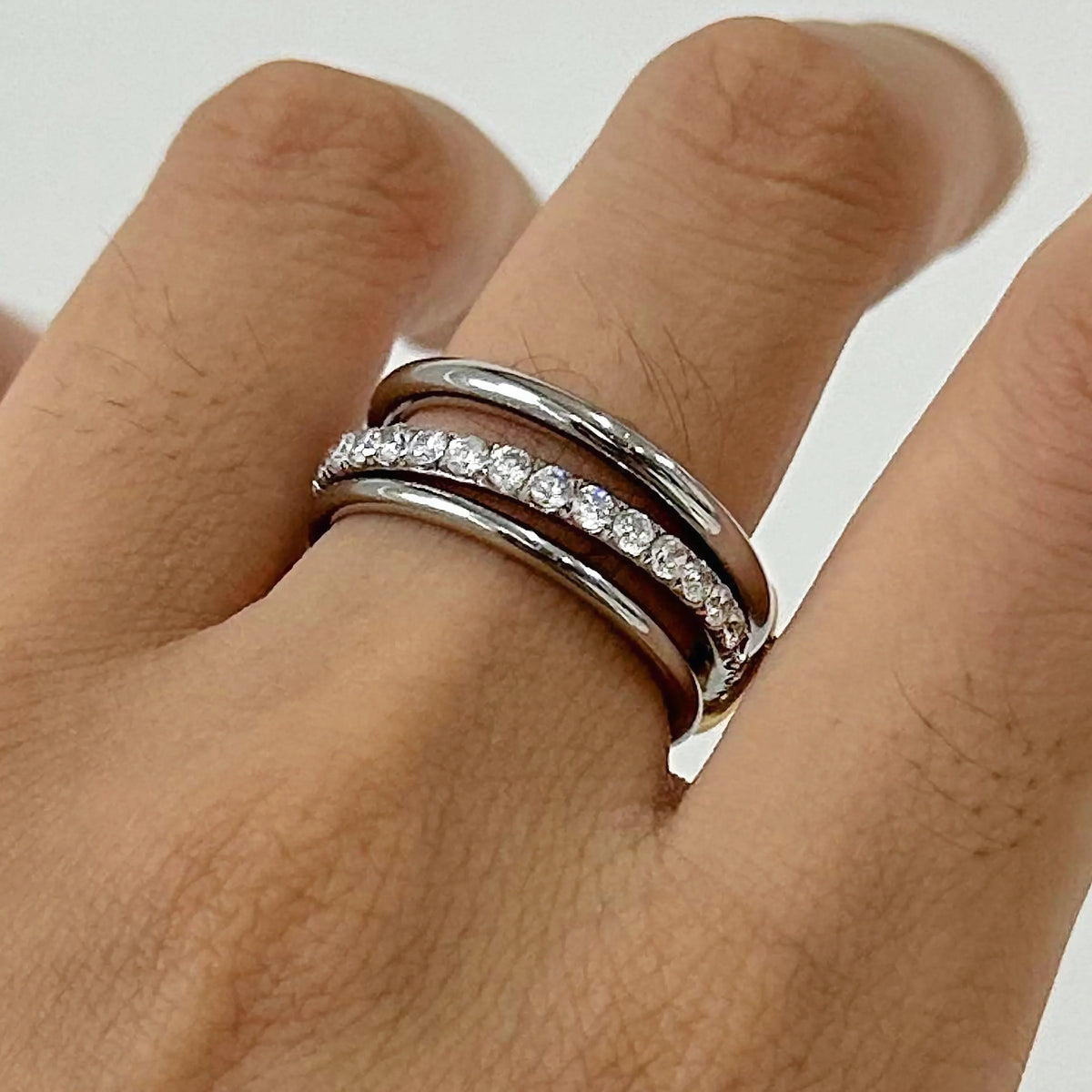 [Amore]Evadne Diamond Ring Stack