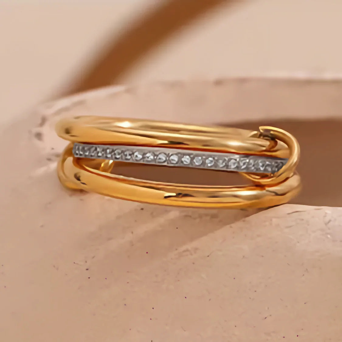 [Amore]Chastity Diamond Ring Stack