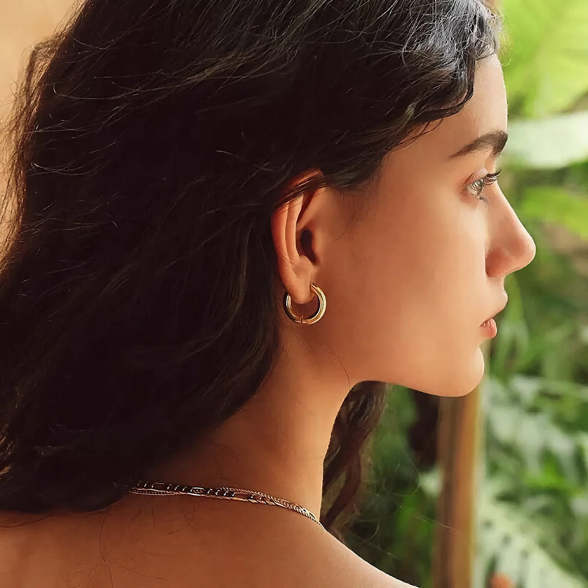 [Amore]Bold Round Hoops