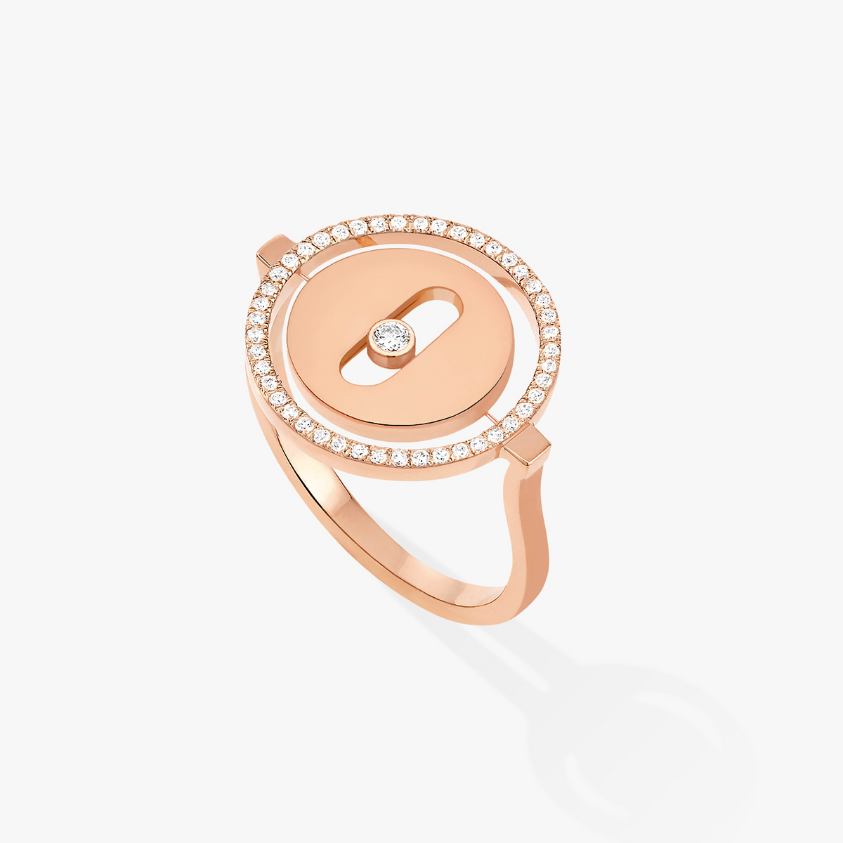 [Amore]Lucky Move Rose Gold Diamond Ring