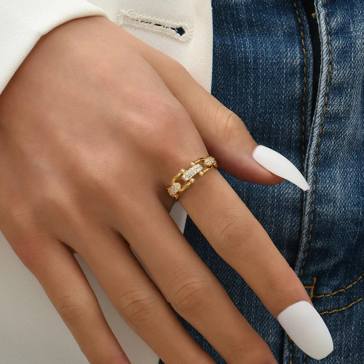 [Amore]Chloe Gold Ring