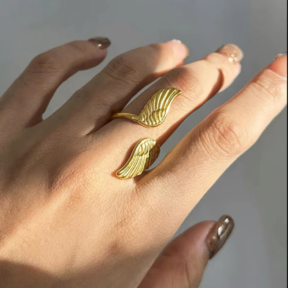 [Amore]Sparrow Gold Wing Ring