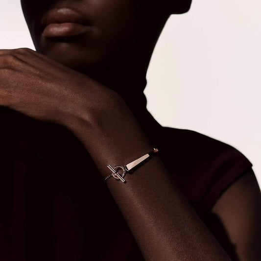 [Amore]CLOU DE FORGE BRACELET WITH SQUARE CONE STUDS