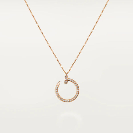 [Amore]JUSTE NECKLACE PINK GOLD DIAMONDS