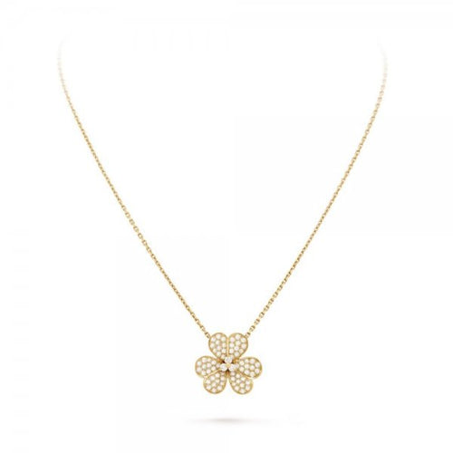 [Amore]FLOWER DIAMOND NECKLACE
