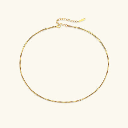 [Amore]Danica Box Chain Gold Necklace