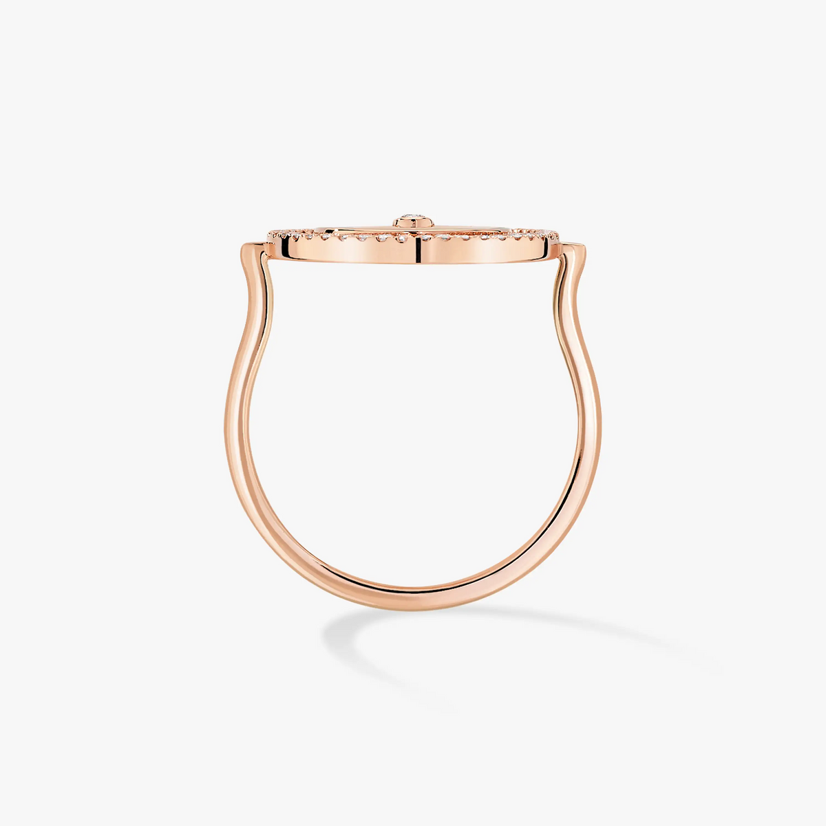 [Amore]Lucky Move Rose Gold Diamond Ring