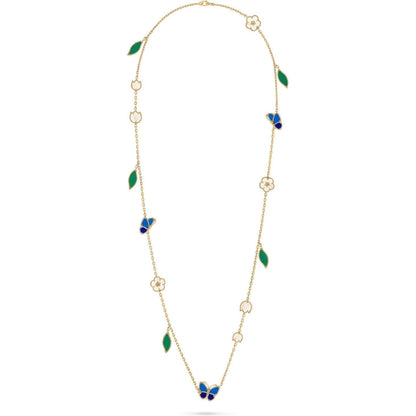 [Amore]LUCKY SPRING BUTTERFLY 15 FLOWER NECKLACE