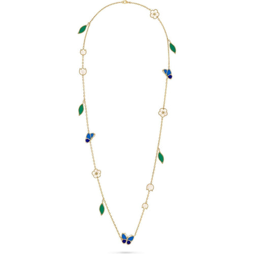 [Amore]LUCKY SPRING BUTTERFLY 15 FLOWER NECKLACE