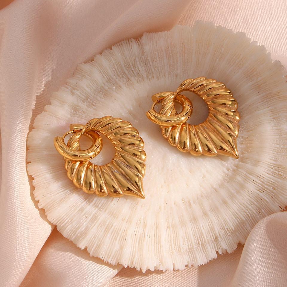 [Amore]Penelope Leaf Earrings