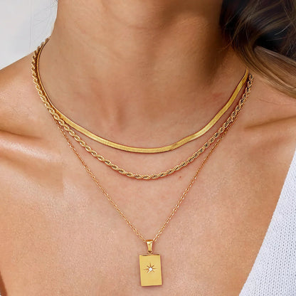 [Amore]Raphaela Layered Gold Necklace