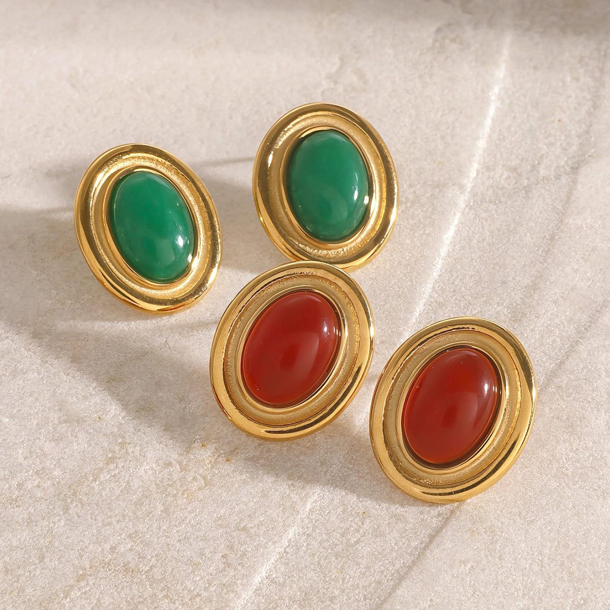 [Amore]Fresca Gemstone Earrings