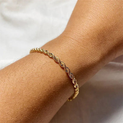 [Amore]Gigi Rope Chain Gold Bracelet