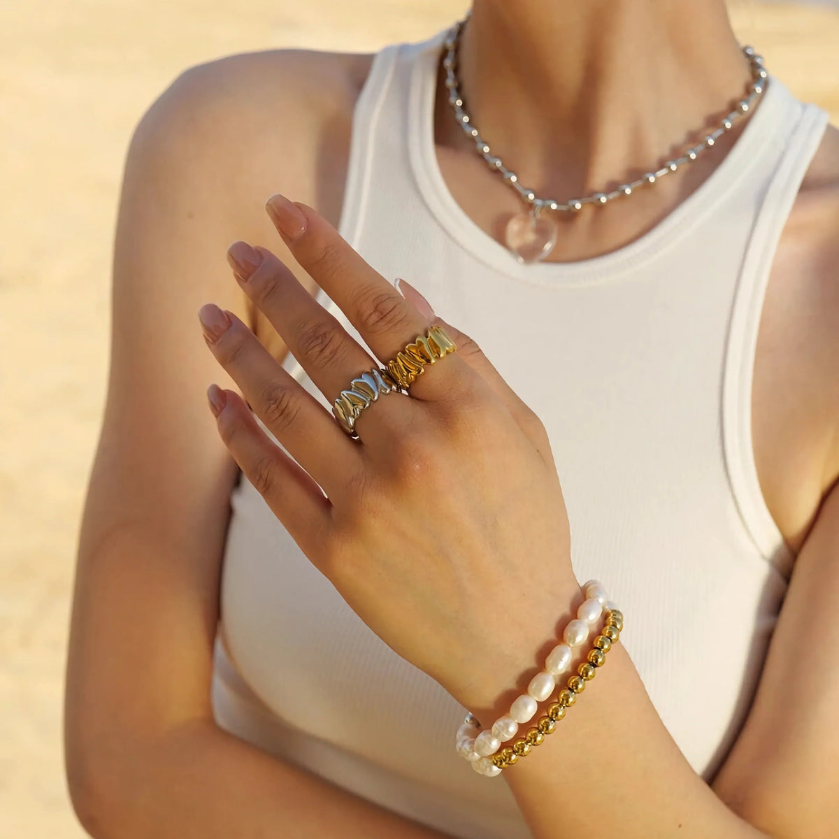 [Amore]Elena Gold Ring