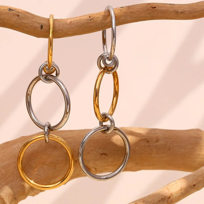 [Amore]Jessica Two-Tone Ring Stack