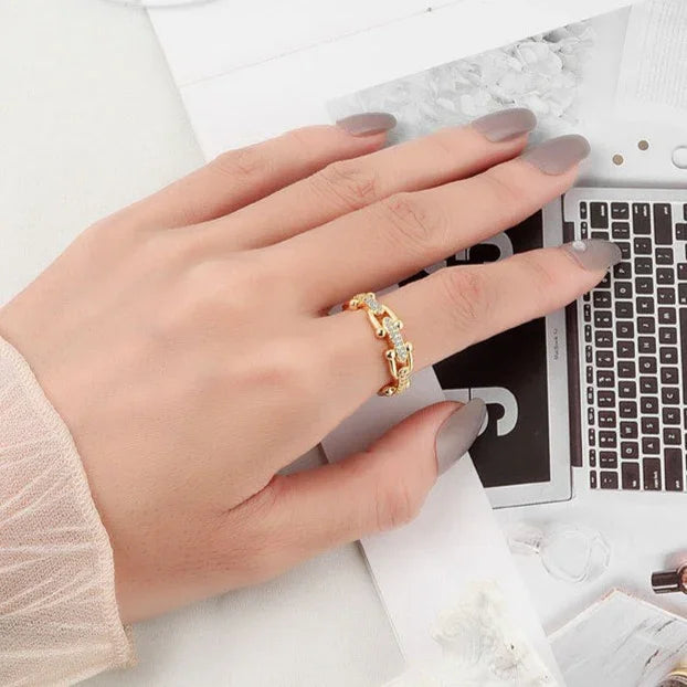 [Amore]Chloe Gold Ring