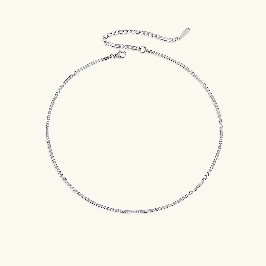 [Amore]Elizabeth Gold Herringbone Necklace