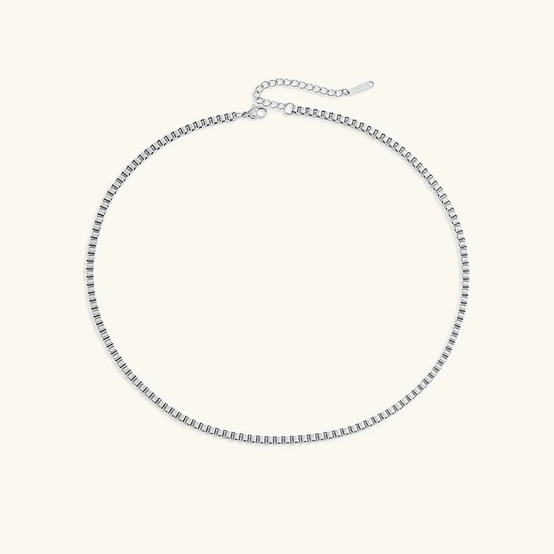 [Amore]Danica Box Chain Gold Necklace