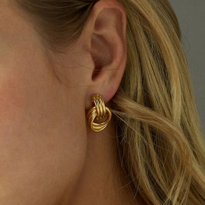 [Amore]Luna Layered Hoop Earrings