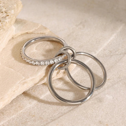 [Amore]Evadne Diamond Ring Stack