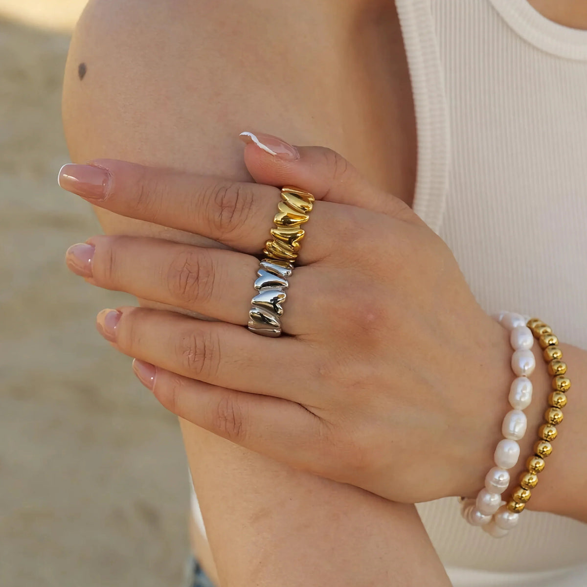 [Amore]Elena Gold Ring