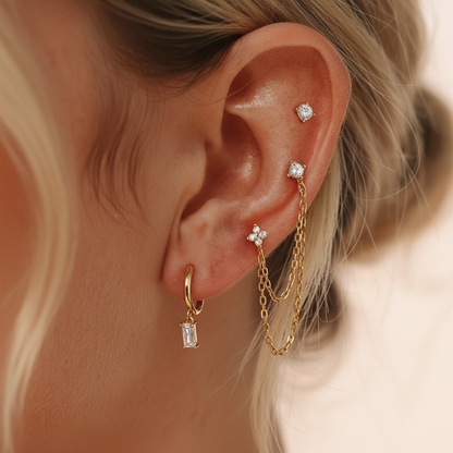 [Amore]Dina Essential Diamond Earrings Bundle