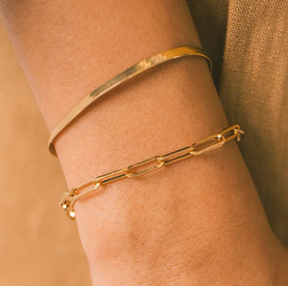[Amore]Eloise Gold Paperclip Bracelet